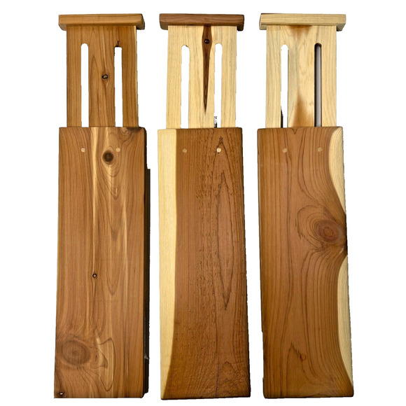 Cedar Expandable Drawer Dresser Divider Set USA Patented Design EUC Pack of 3 - Picture 1 of 9